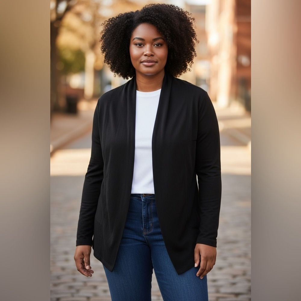 New York & Company Classic Black Cardigan. Size XL.